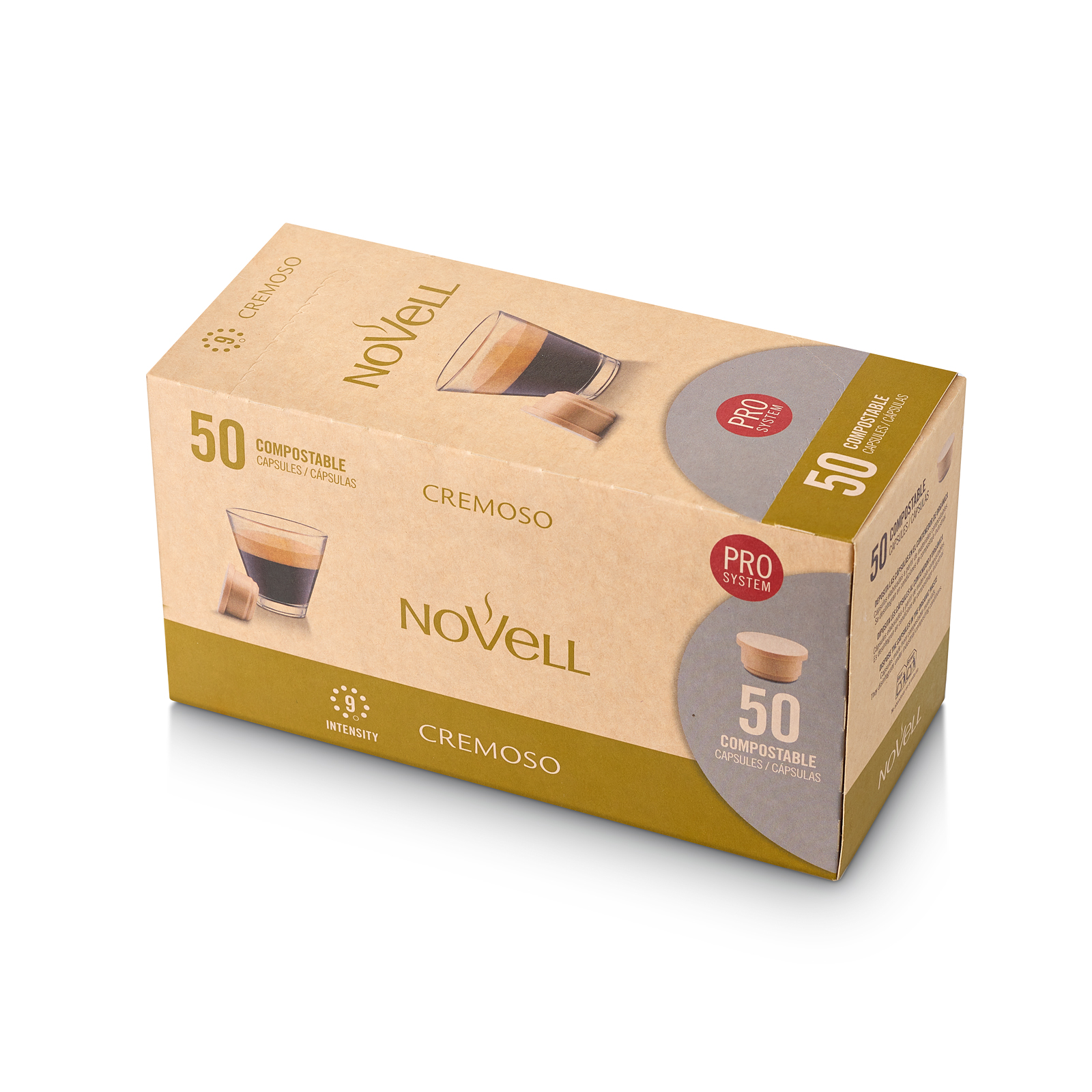 Cápsulas PRO Compostables – Cremoso (50 uds)
