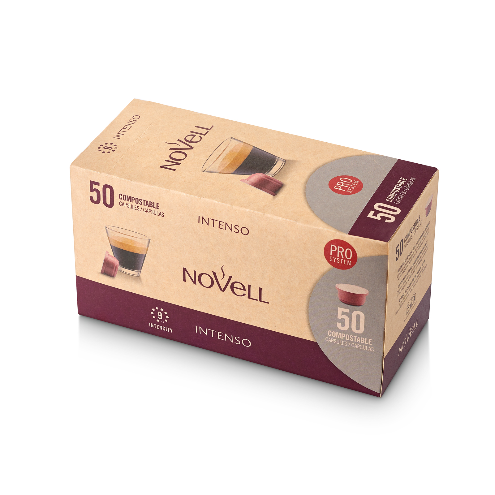 Cápsulas PRO Compostables – Intenso (50 uds)